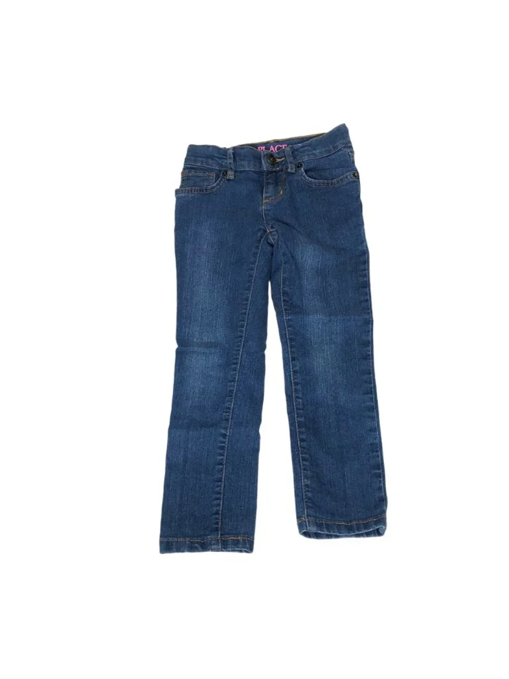 The Children's Place Jeans Girls 5 Super Skinny Adjustable Waist Medium Wash EUC
